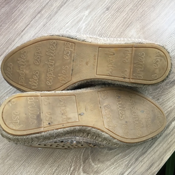 Loeffler Randall espadrille shoes 9 gold Rowan - Picture 4 of 5